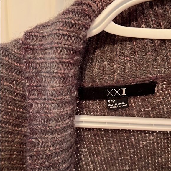 Forever 21 Grey-Purple Cardigan - Picture 2 of 4